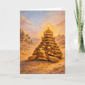 Carte Sulca Tortoise queen pyramid birthday cake (Devant)