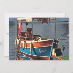 Carte Sultan Taxi Bateau Marmaris Art Nautique