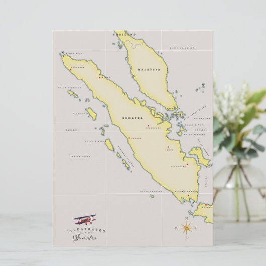 Carte Sumatra (Debout devant)