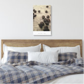 Carte Sumatra avec haricots de café sur toile (Insitu(Chambre))