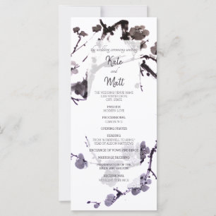 Carte Sumie de fleur de prune