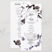 Carte Sumie de fleur de prune (Devant / Derrière)