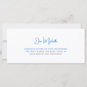 Carte Summer Beach Retirement Congratulations Card (Dos)