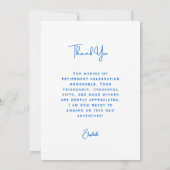 Carte Summer Beach Retirement Party Thank You Card (Dos)