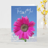 Carte Summer Daisy Pink Penser De Vous (Fleur jaune)