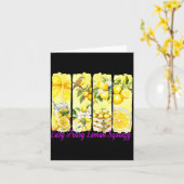 Carte Summer Lemon,coquette Bow Summer Funny Gift Tee Wi (Fleur jaune)