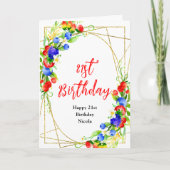 Carte Summer Mixed Berries Birthday (Devant)