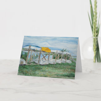 Carte Summer Rowboats Watercolor