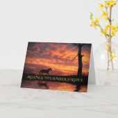 Carte Summer Solstice Litha Horse and Water Light (Fleur jaune)