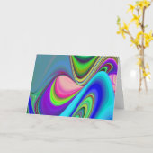 Carte Summerfeel, Rainbowart 3D Abstrait (Fleur jaune)