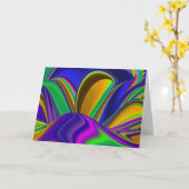 Carte Summerrainbow, Rainbowart 3D Abstrait (Fleur jaune)