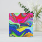 Carte Summerrainbow, Rainbowart 3D Abstrait (Debout devant)