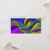 Carte Summerrainbow, Rainbowart 3D Abstrait (Devant/Arrière en situation)