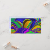 Carte Summerrainbow, Rainbowart 3D Abstrait (Devant/Arrière en situation)