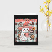 Carte Summerween Funny Halloween Automne Trending Design (Fleur jaune)