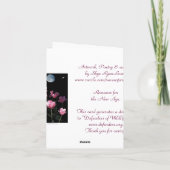 Carte "SUMMON THE STARS" Romantic Note card (Dos)