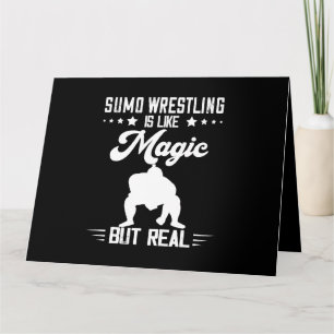 Carte Sumo Wrestler Magie, mais Real Japonais Wrestler S