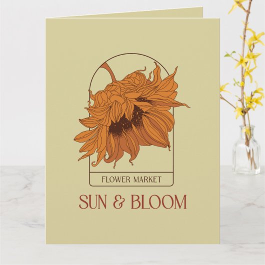 Carte Sun & Bloom (Fleur jaune)