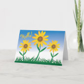 Carte Sun Flower (Devant)