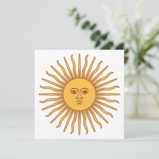 Carte Sun of May (Soleil argentin) (Debout devant)