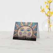 Carte Sun Peace Merci (Fleur jaune)