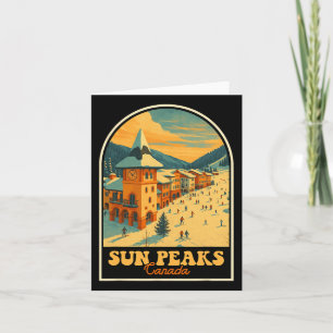 Carte Sun Peaks Canada Conception Ancienne Village de Sk