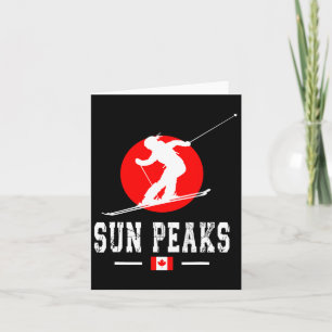 Carte Sun Peaks Canada Station de ski Rocky Mountains Ca