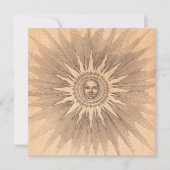 Carte Sun Radiates Vintage | (Devant)
