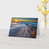 Carte Sun rays illuminate the Pacific Ocean (Fleur jaune)
