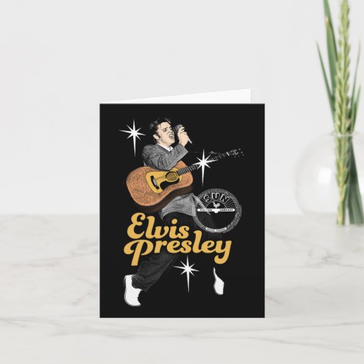 Carte Sun Records X Elvis Presley Dansant Avec Étoiles (Devant)