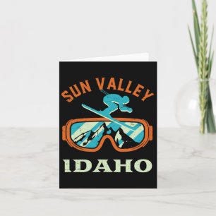 Carte Sun Valley Idaho Ski Rétro Vintage Et Snowboar
