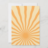Carte Sunburst Little Ray Of Sunshine Baby shower (Dos)