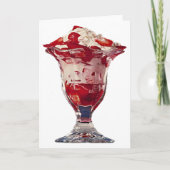Carte Sundae aux fraises (Devant)