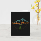 Carte Sundance Mountain Utah Adventure Ski Snowboard (Fleur jaune)