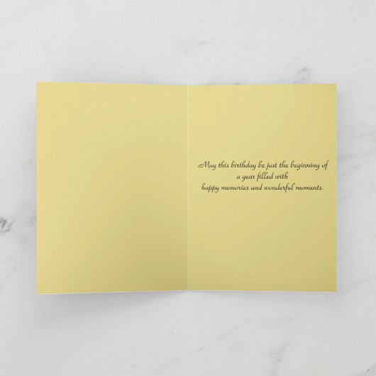 Carte Sunfleurs dorées (Intérieur)