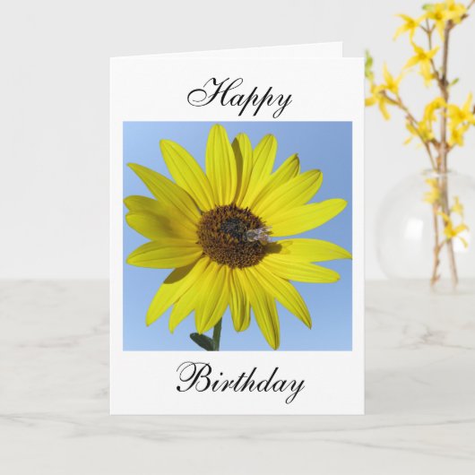 Carte Sunflower (Fleur jaune)
