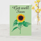 Carte Sunflower (Fleur jaune)