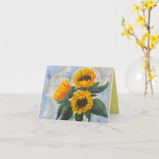 Carte Sunflower (Fleur jaune)