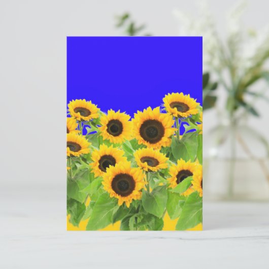 Carte Sunflower (Debout devant)