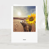 Carte Sunflower Bear Mother's Day (Dos)