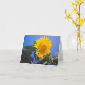 Carte Sunflower Blue Sky (Fleur jaune)