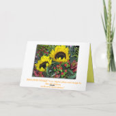 Carte Sunflower Bouquet ! (Dos)