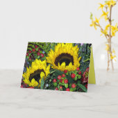 Carte Sunflower Bouquet ! (Fleur jaune)