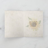 Carte Sunflower bouquet and teddy bear thinking of you (Intérieur)