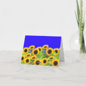 Carte Sunflower Card Ukraine Drapeau Couleurs Liberté Pa (Dos)