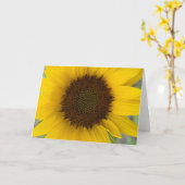 Carte Sunflower Dark Center (Fleur jaune)