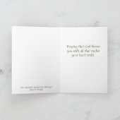 Carte Sunflower Encouragement (Intérieur)