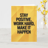 Carte Sunflower Field "BELIEVE" Inspirational Hope Card (Fleur jaune)