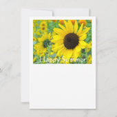 Carte Sunflower:Flat Greeting Card (Dos)