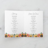 Carte Sunflower Funeral Order of Service 4 Photo (Intérieur)